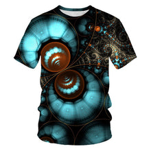 Load image into Gallery viewer, Popular Men Tshirt Short Sleeve 3D Printed Lightning T-shirt Uniquely Raindrop T-shirt Loose O-neck Summer Men’s Clothes