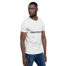 Load image into Gallery viewer, Short-Sleeve Unisex T-Shirt - YAKUTEHOOR logo for clients with an Irish sense of humor
