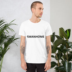 Short-Sleeve Unisex T-Shirt - GWANHOME logo for customers with and Irish sense of humor