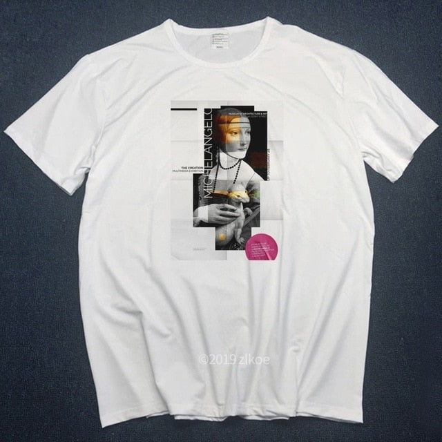 T-shirts Hip Hop Funny Print Tshirt Streetwear Shirts Short Sleeve