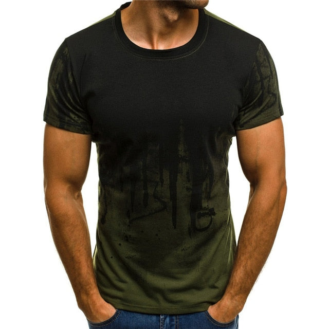 Newest 3D Printed T-Shirt Ink Draw Pattern Short Sleeve Summer Casual Tops Tees Fashion O-Neck Tshirt Male